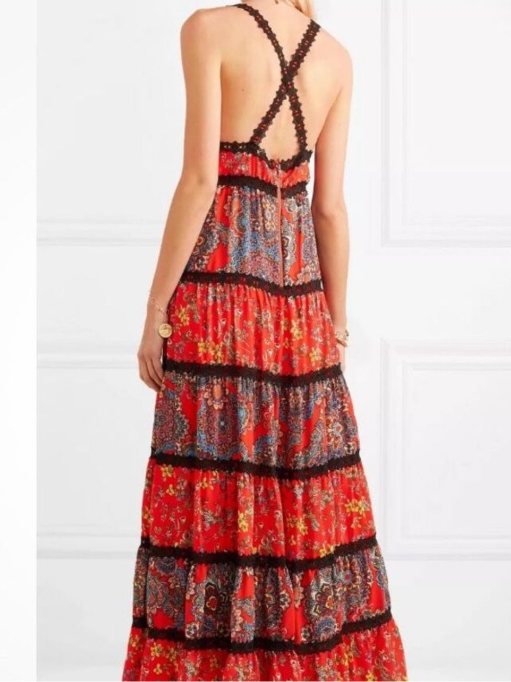 Alice + Olivia Karolina Maxi Dress EUC size 14 - Picture 13 of 13